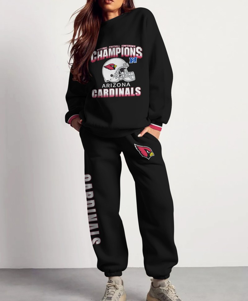 Arizona Cardinals Combo 3D Sweatsuit and Sweatpants Unisex