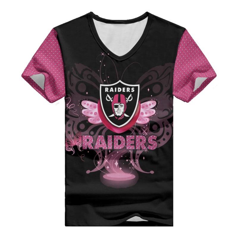 Las Vegas Raiders V-neck Women T-shirt