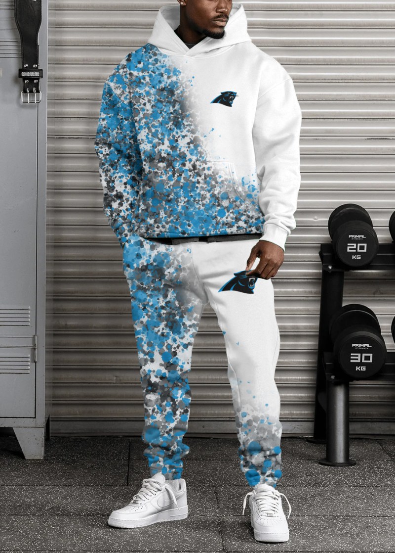 Carolina Panthers Sweatpants and Hoodie Set