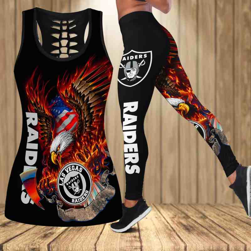 Las Vegas Raiders Combo Tank Top and Leggings