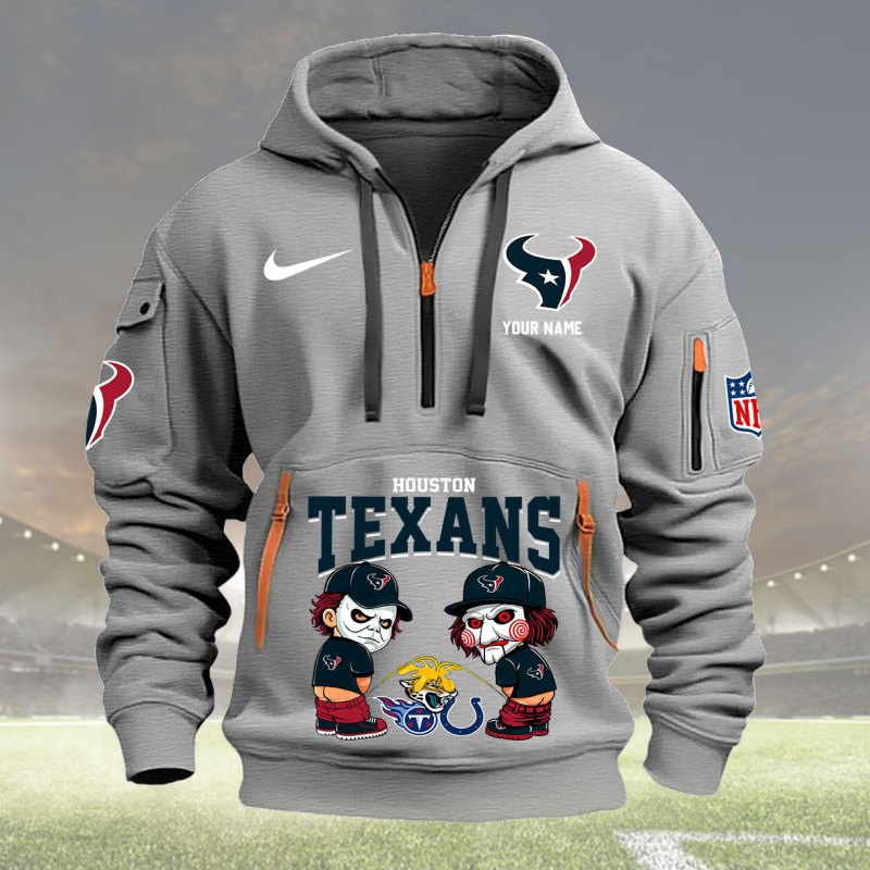 Houston Texans Light Gray Hoodie