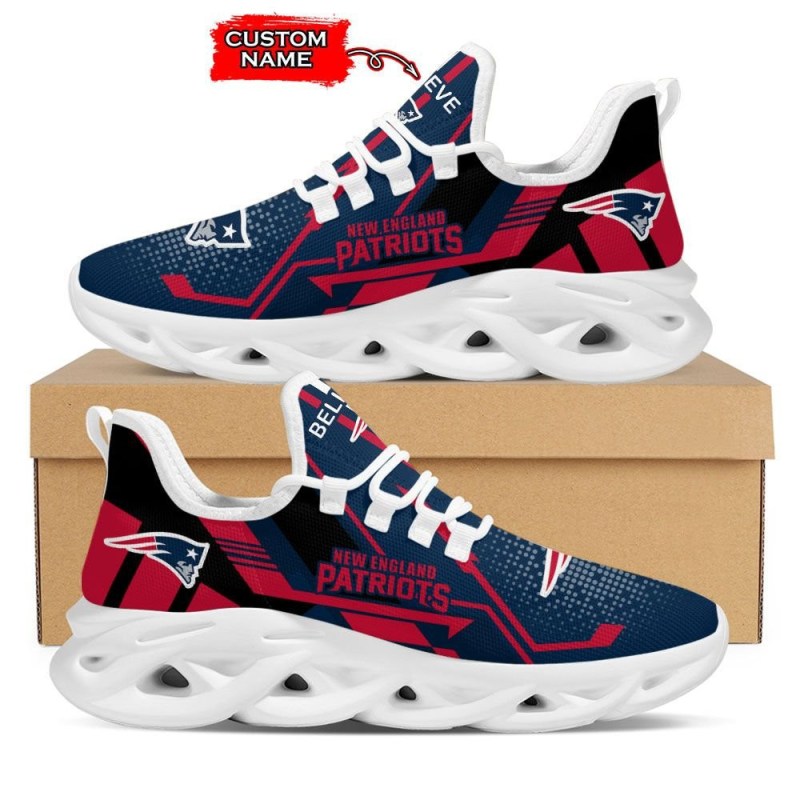 New England Patriots Personalized Yezy Running Sneakers