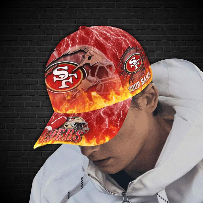 Close-up of San Francisco 49ers Cap