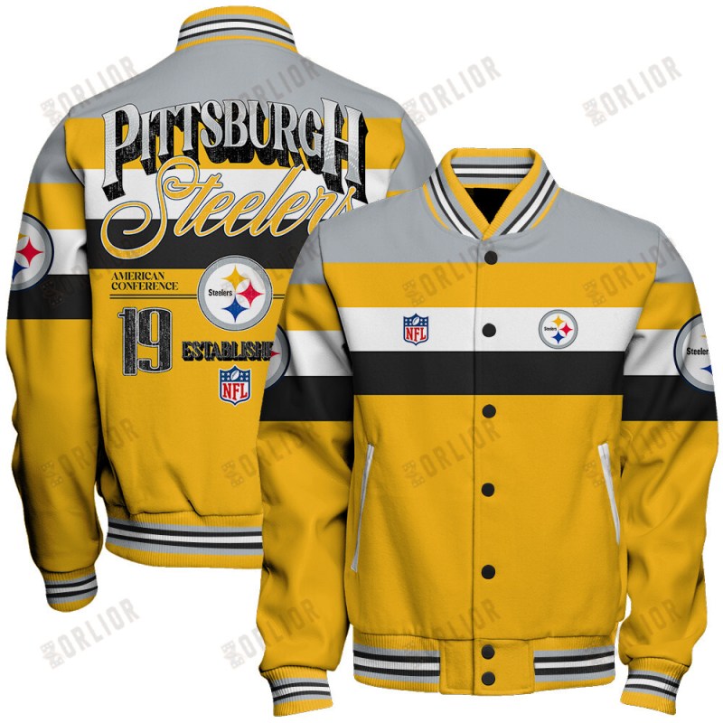 Pittsburgh Steelers Varsity Jacket Image 1