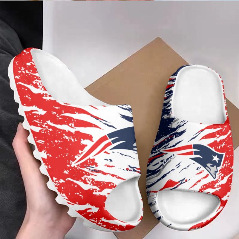 New England Patriots Yeezy Slippers