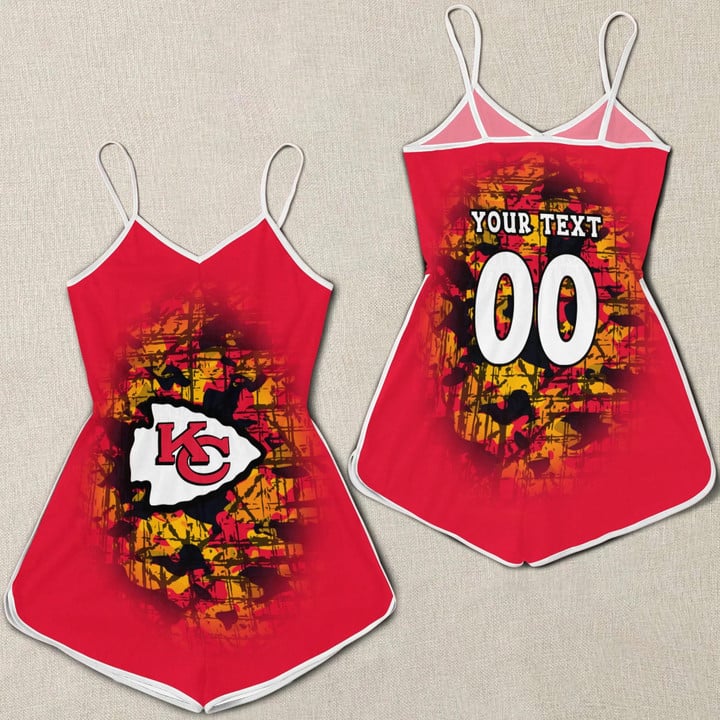 Kansas City Chiefs Women Romper Jumpsuit 3D Printed
