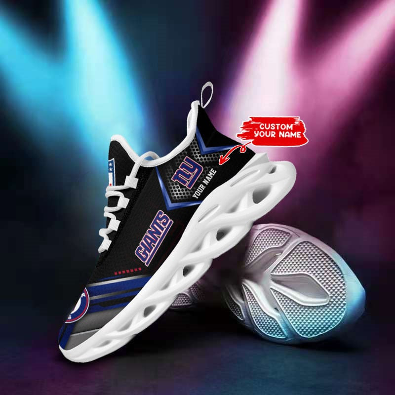 New York Giants Personalized Yezy Running Sneakers