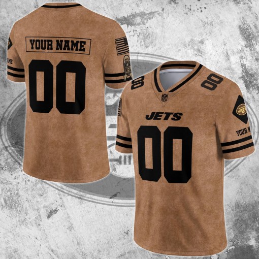 New York Jets Personalized V-neck Football Jersey