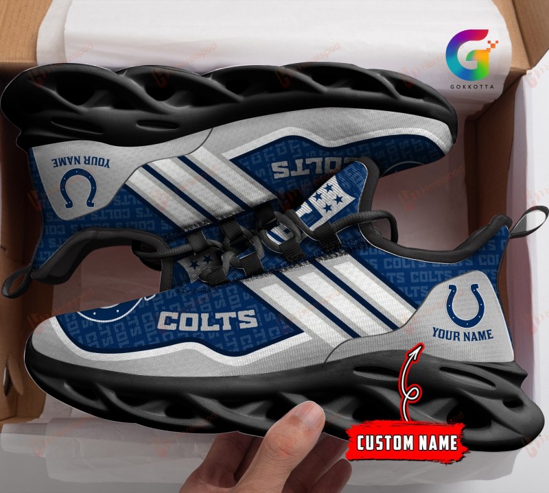 Indianapolis Colts Personalized Yeezy Running Sneakers