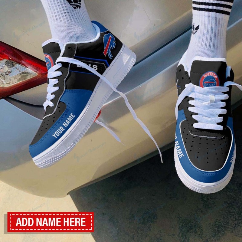 Buffalo Bills Personalized AF1 Shoes Behind View