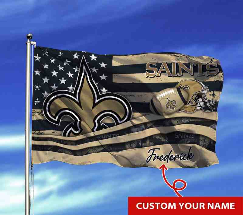 New Orleans Saints Personalized Flag