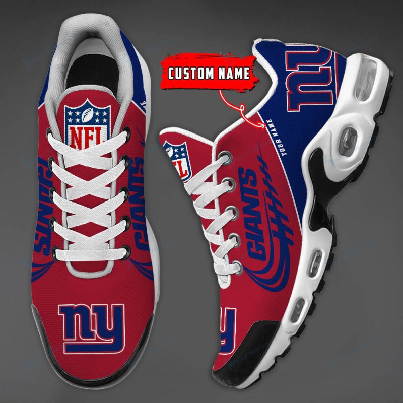 New York Giants Personalized Plus T-N Youth Sneakers