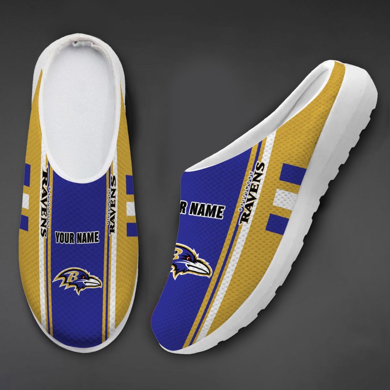 Stylish Slip-on Half Shoes - Baltimore Ravens Fan Gear