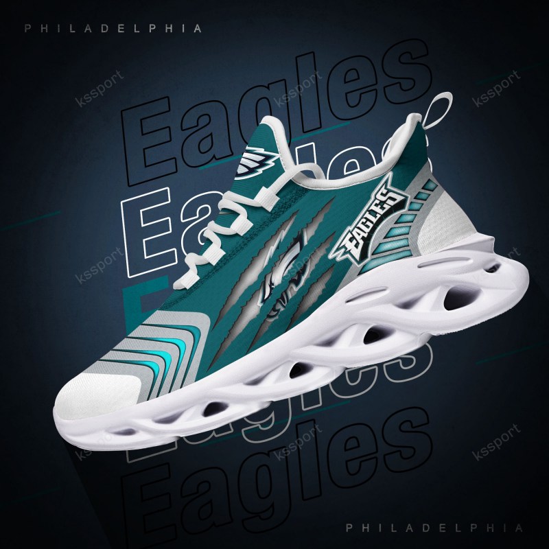 Philadelphia Eagles Yezy Running Sneakers Top View