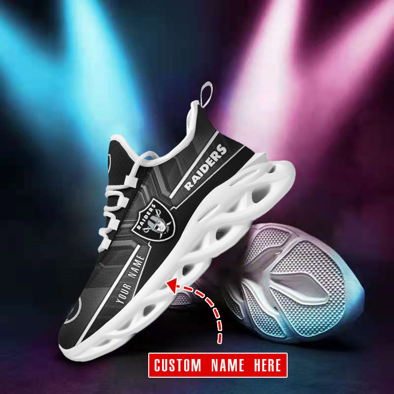 Las Vegas Raiders Personalized Yezy Running Sneakers