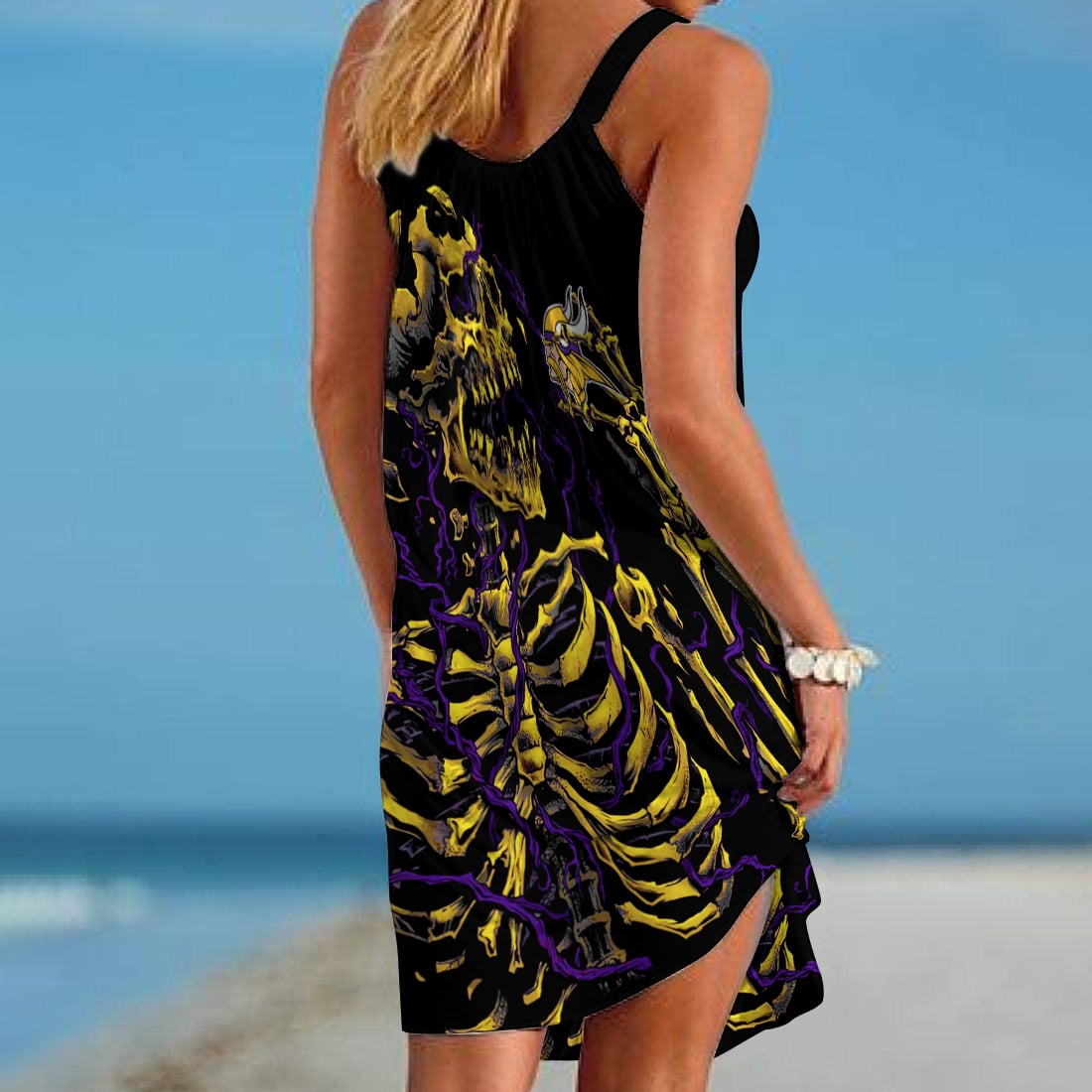 Minnesota Vikings Beach Dress Back