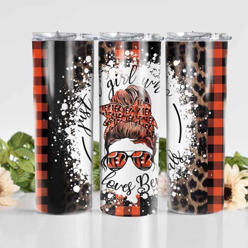 Cincinnati Bengals Glitter Tumbler