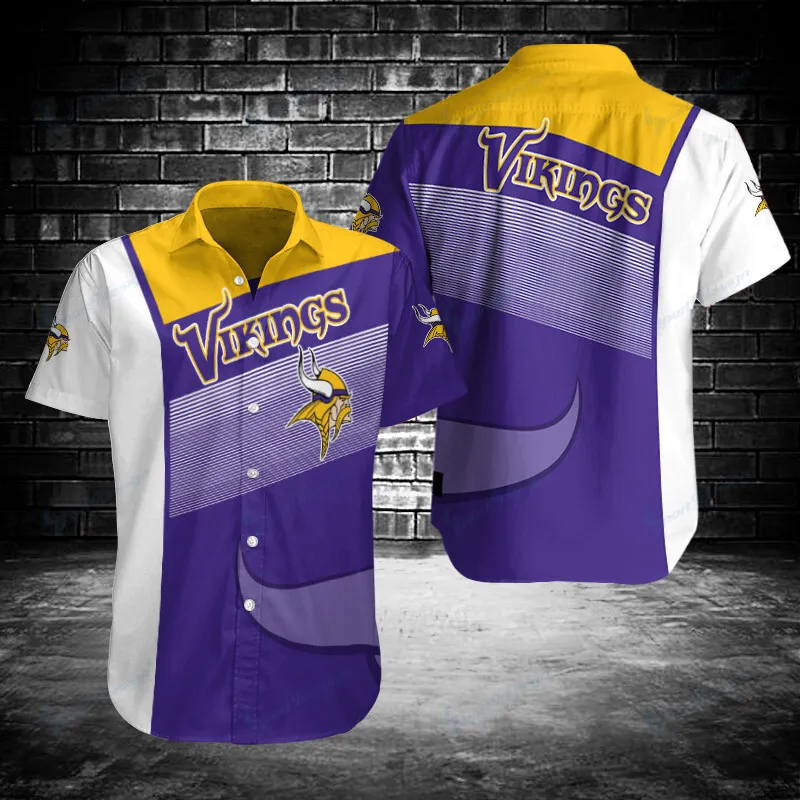Minnesota Vikings Button Shirt Sizing Chart