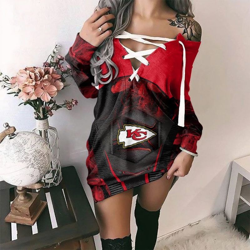 Kansas City Chiefs Lace-Up Sweatshirt