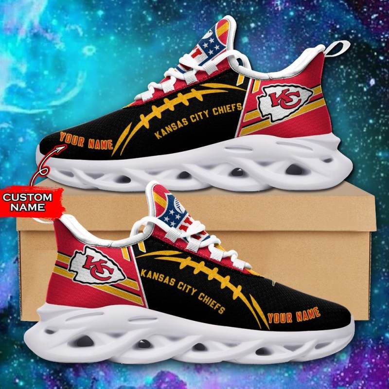 Kansas City Chiefs Personalized Yezy Running Sneakers