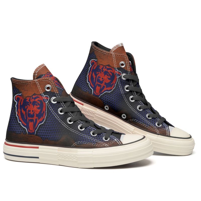 Chicago Bears New High Top Canvas Shoes