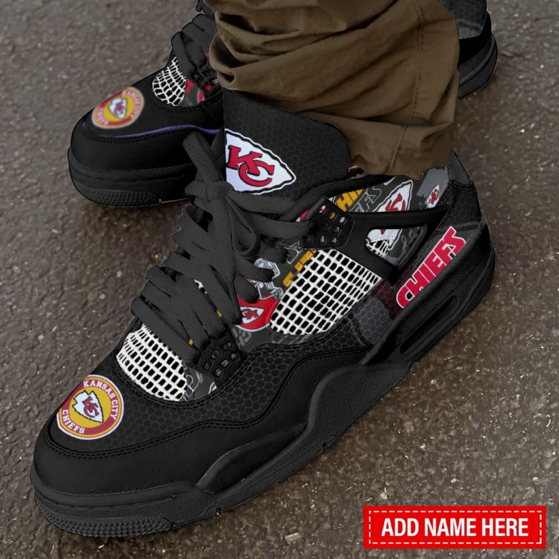 Kansas City Chiefs Personalized AJ4 Sneaker 2