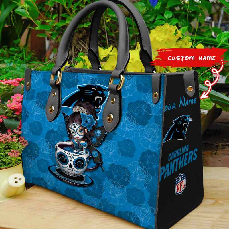 Mockup of Carolina Panthers Hand Bag
