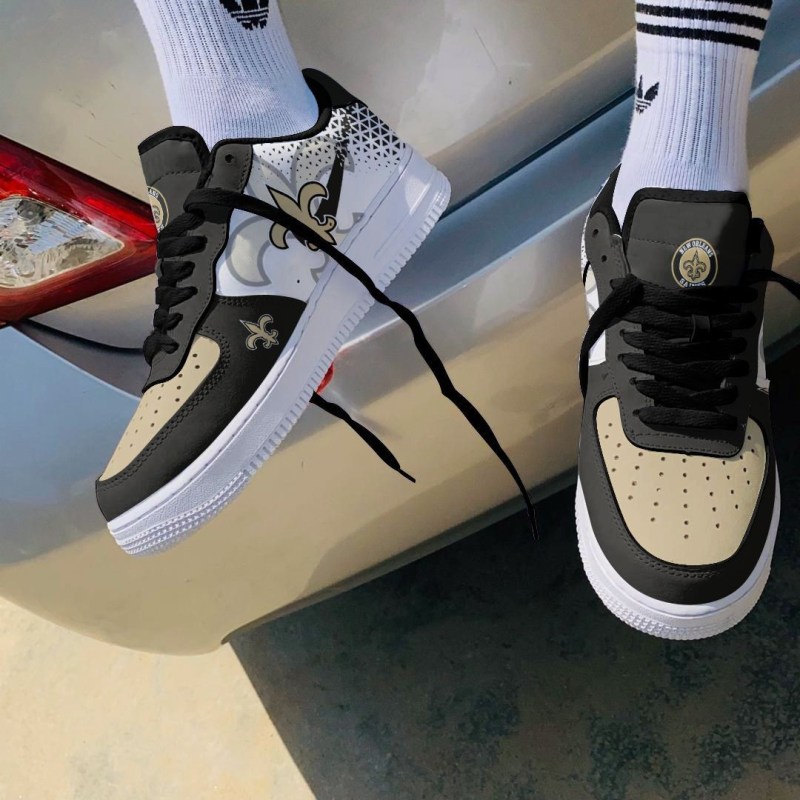 New Orleans Saints AF1 Shoes Top View