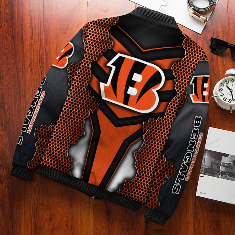 Cincinnati Bengals Bomber Jacket Back