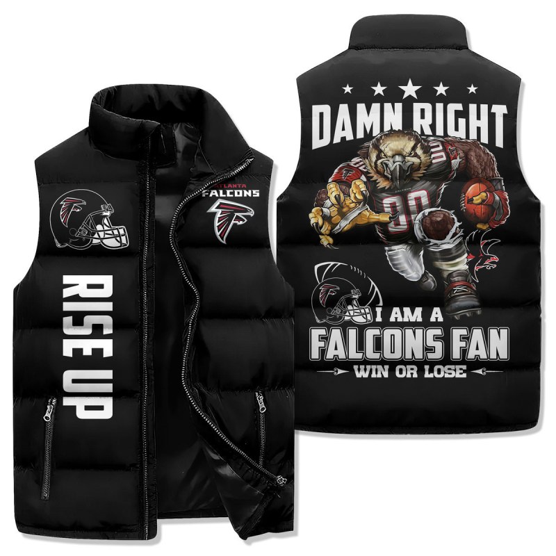 Atlanta Falcons Premium Sleeveless Puffer Jacket