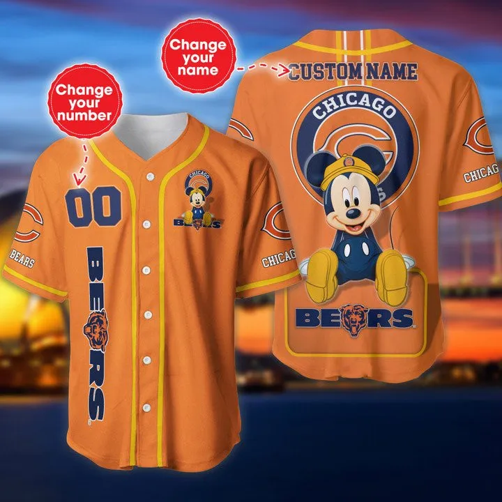 Chicago Bears Baseball Jersey