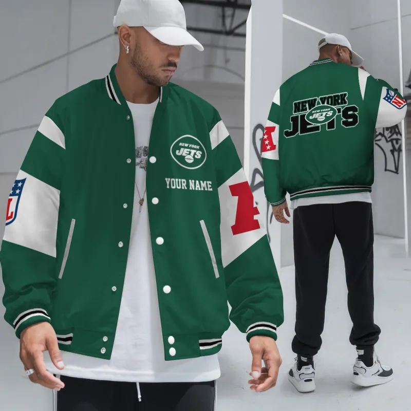 New York Jets Varsity Jacket Image 4