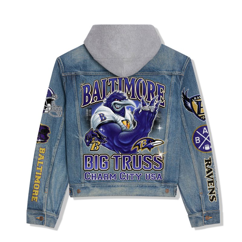 Baltimore Ravens Jacket Back Design