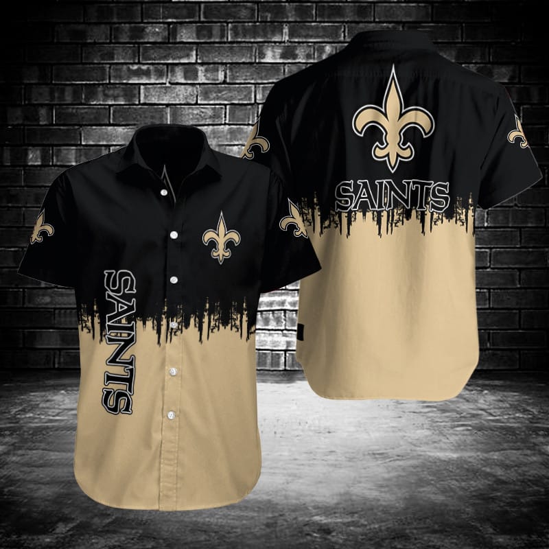 Sizing Chart for New Orleans Saints Button Shirt BG720