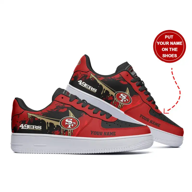 San Francisco 49ers Personalized AF1 Shoes Image 4