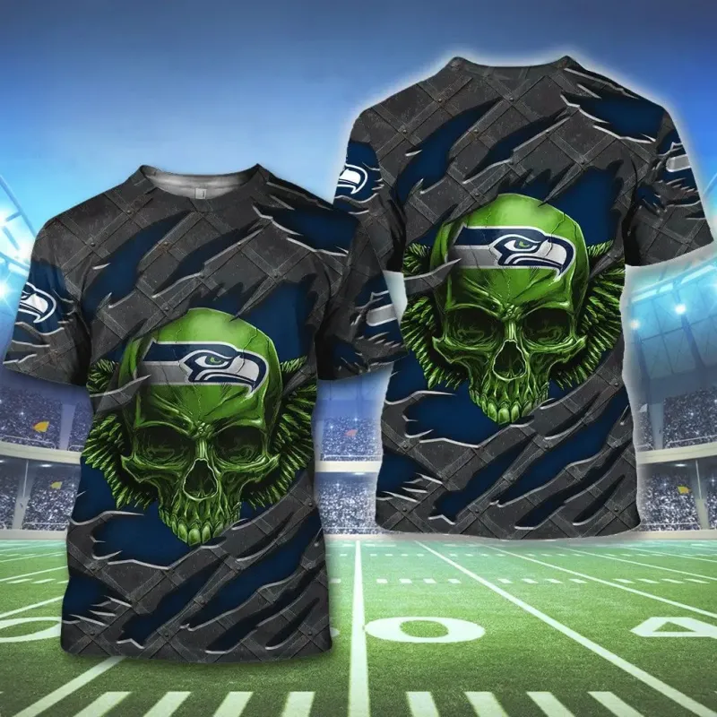Seattle Seahawks Ugly Christmas Sweater - Detail View