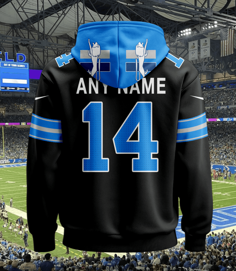 Detroit Lions Hoodie Back View