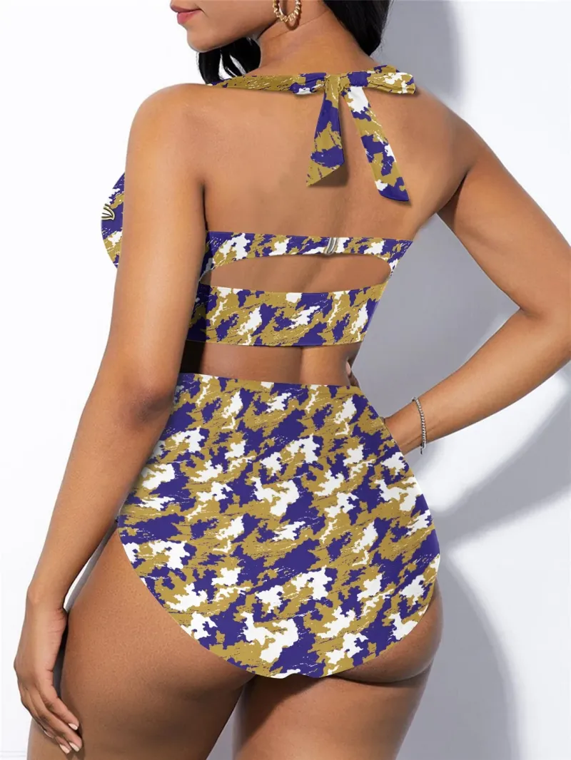 Baltimore Ravens Sexy Print Bikini Swimsuit - Image 2