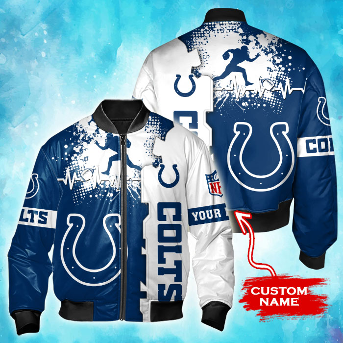 Indianapolis Colts Bomber Jacket Front View