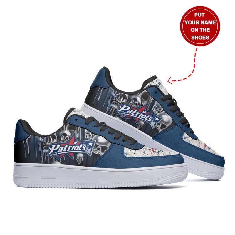 New England Patriots AF1 Shoes - Back View