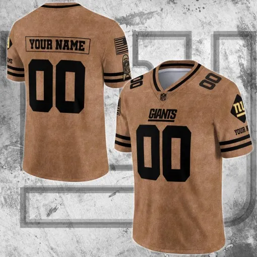 New York Giants Personalized V-neck Jersey