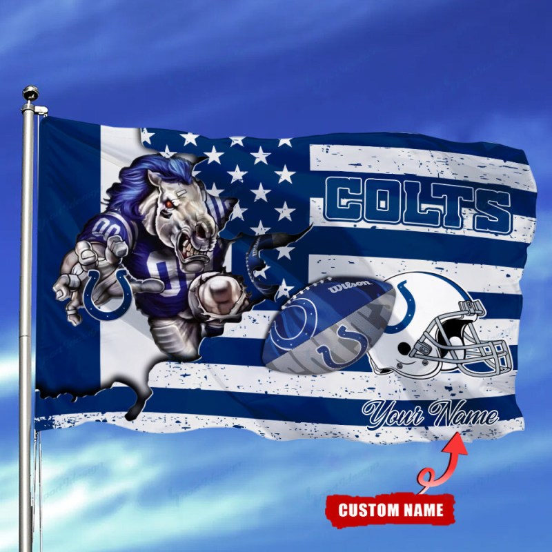 Indianapolis Colts Personalized Flag