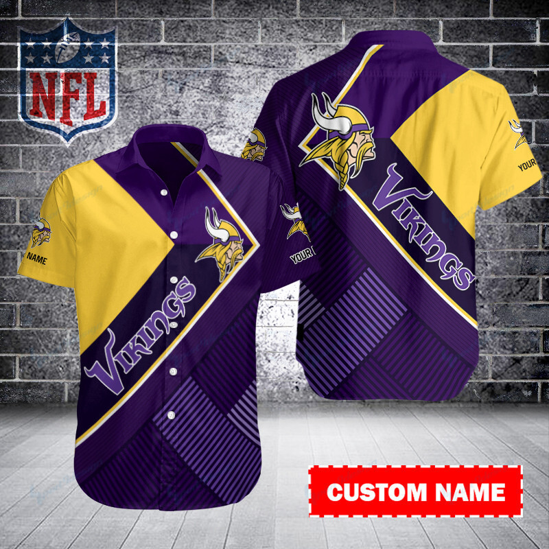 Sizing Chart for Minnesota Vikings Personalized Button Shirt BB242