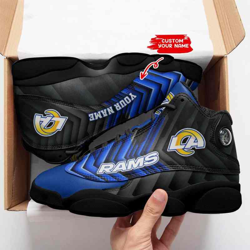 Los Angeles Rams Personalized AJD13 Sneakers Image 2
