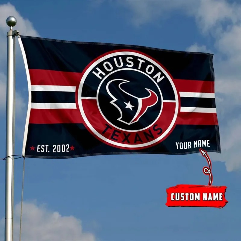 Houston Texans Personalized Flag