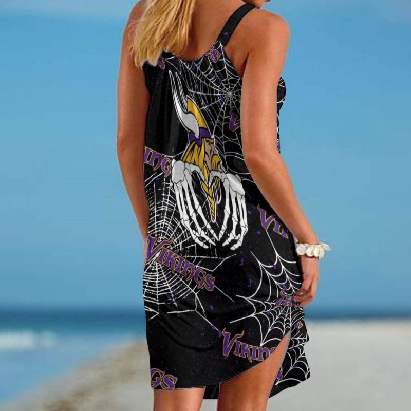 Minnesota Vikings Beach Dress - Side View