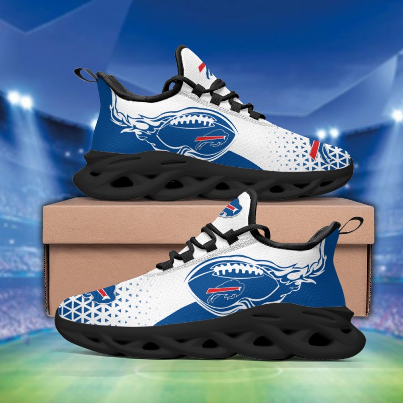 Buffalo Bills Yezy Running Sneakers Back View