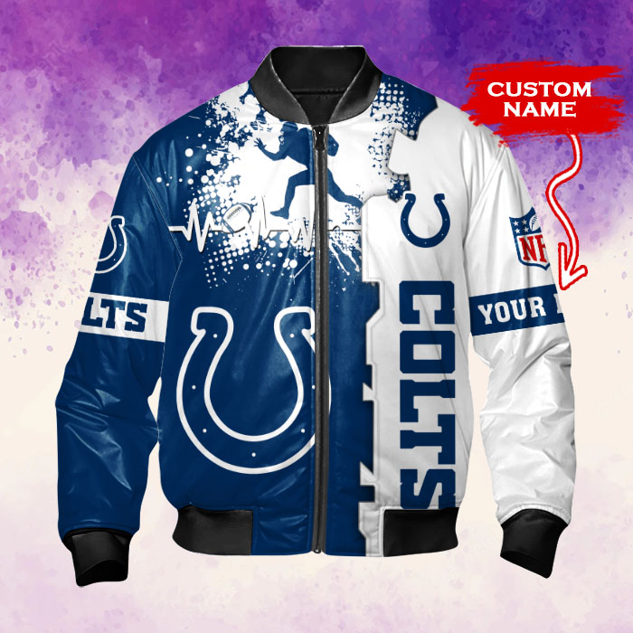 Indianapolis Colts Bomber Jacket Side View