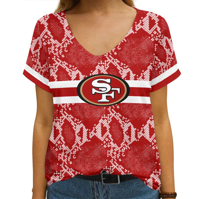 San Francisco 49ers V-neck Women's T-shirt