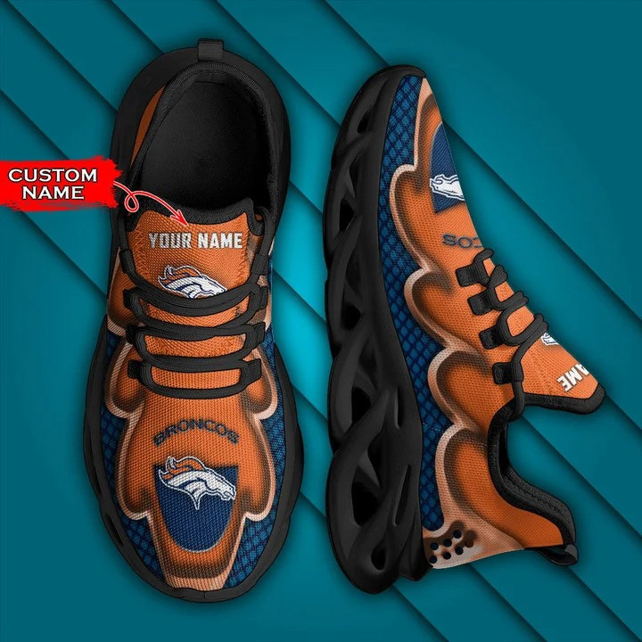 Denver Broncos Personalized Yezy Running Sneakers